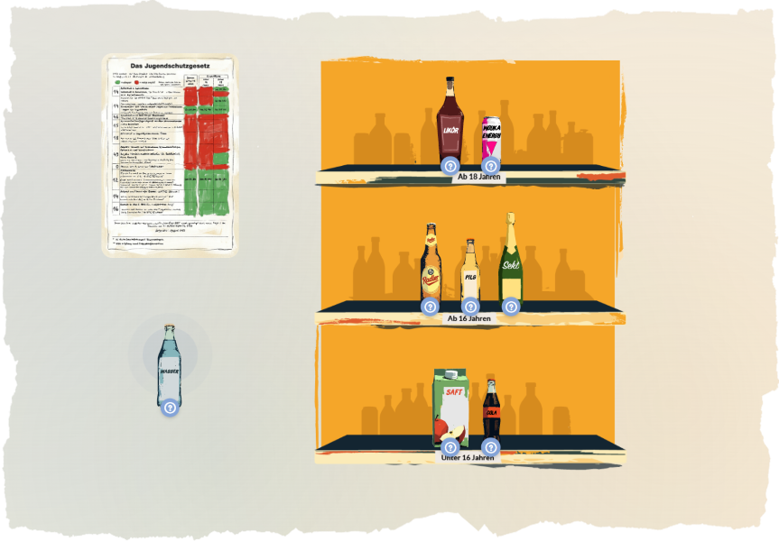Lernspiel Alkohol und Gesetz